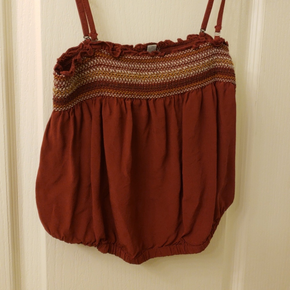 Urban Outfitters Orange Crop Top
